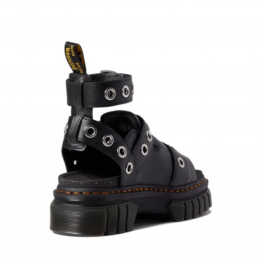 Ricki Platform Hardware Black Nappa Lux