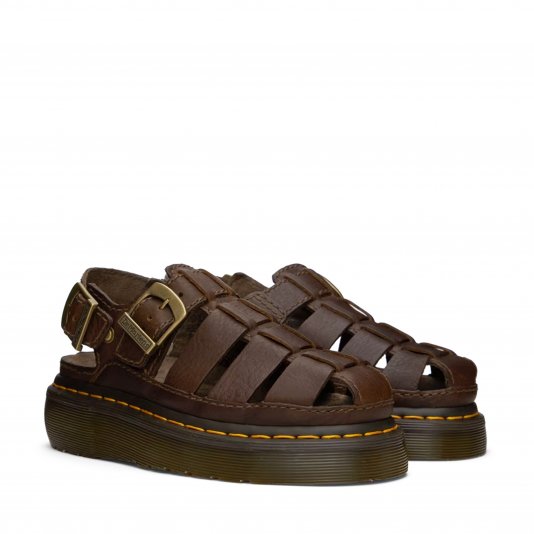 Wrenlie Platform Dark Brown Grizzly