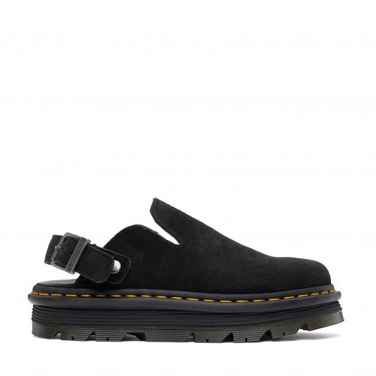 Zebzag Platform Slingback Black E.H.Suede