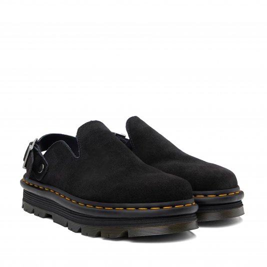 Zebzag Platform Slingback Black E.H.Suede