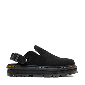 Zebzag Platform Slingback Black E.H.Suede