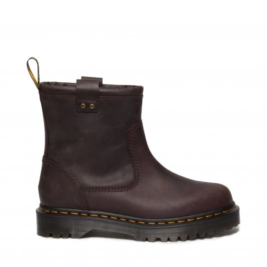 Anistone Lo Bex Biker Dark Brown Burnished Waxy Pull Up WP