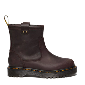 Anistone Lo Bex Biker Dark Brown Burnished Waxy Pull Up WP