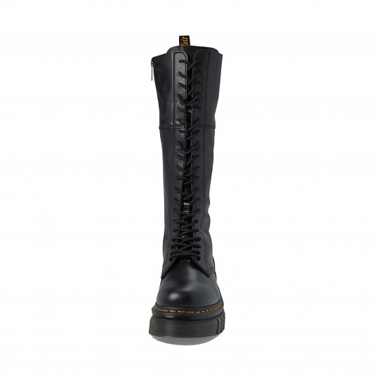Boots Audrick Platform Knee High Black Nappa Lux