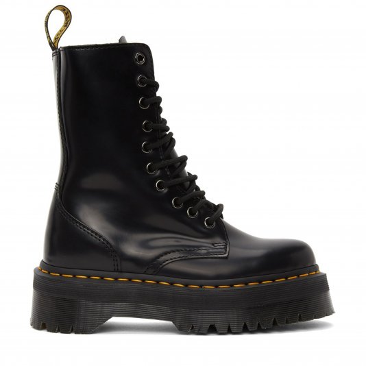 Jadon Zip HI Black Polished Smooth