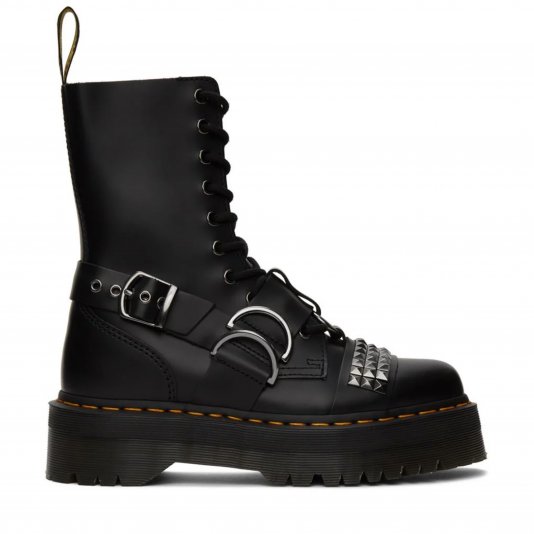 Jadon Zip HI Stud Black Smooth