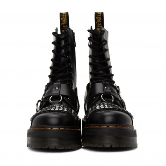 Jadon Zip HI Stud Black Smooth