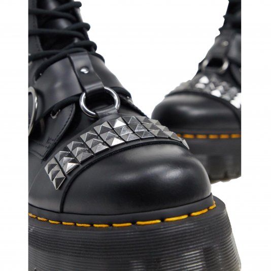Jadon Zip HI Stud Black Smooth