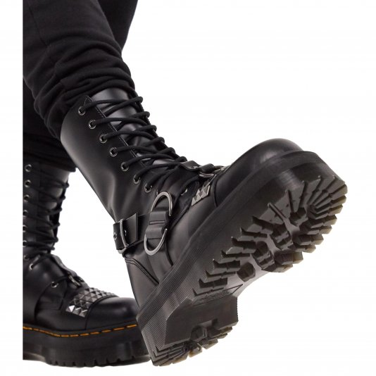 Jadon Zip HI Stud Black Smooth