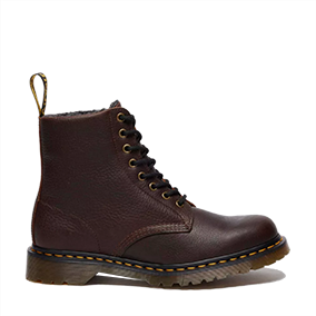 1460 Fleece Lined Dark Brown Grizzly