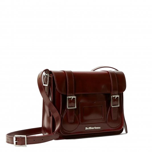 11 Inch Crossbody Vegan Cherry Red