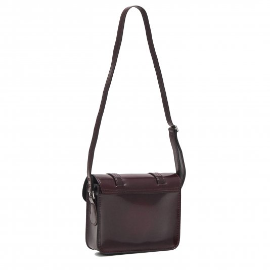 7 Inch Crossbody Vegan Cherry Red