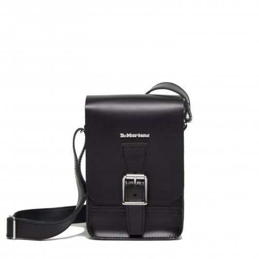 Vertical Crossbody Bag Black Kyiv / Smooth