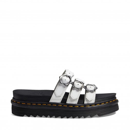 Blaire Slide Flower White Hydro
