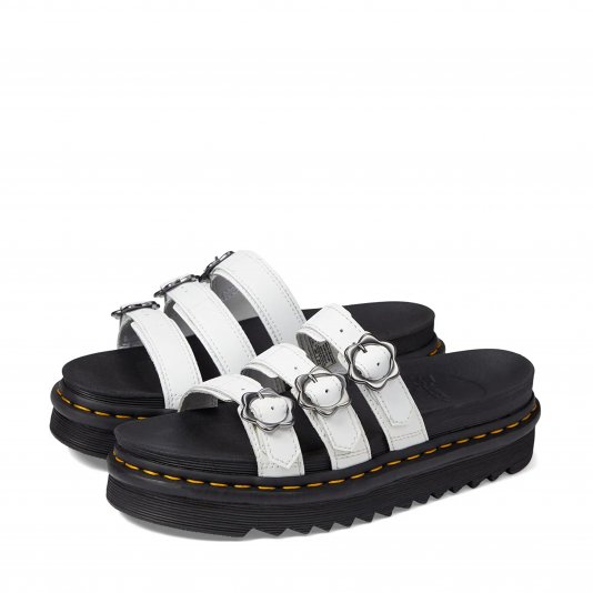 Blaire Slide Flower White Hydro