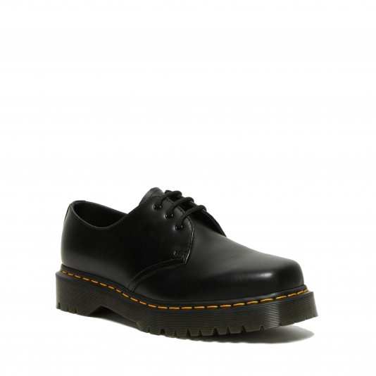 1461 Bex Squared Toe Black Polished Smooth