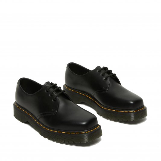 1461 Bex Squared Toe Black Polished Smooth