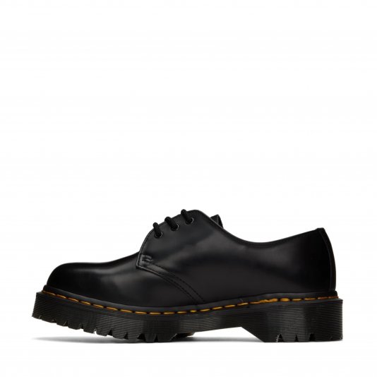 1461 Bex Squared Toe Black Polished Smooth