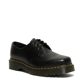 1461 Bex Squared Toe Black Polished Smooth