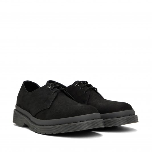 1461 Mono Black Milled Nubuck WP