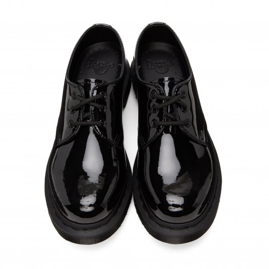 1461 Mono Black Patent Lamper