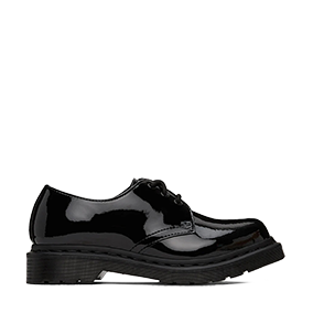 1461 Mono Black Patent Lamper