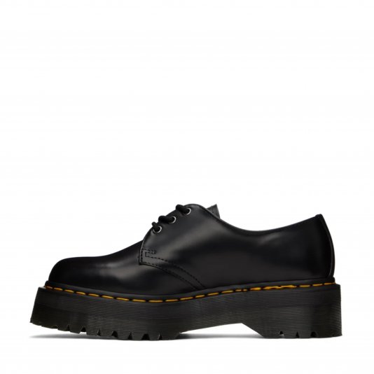 1461 Platform Black Polished Smooth