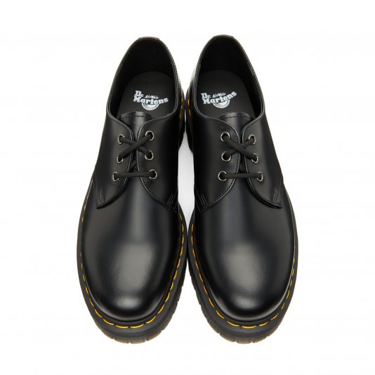 1461 Platform Black Polished Smooth