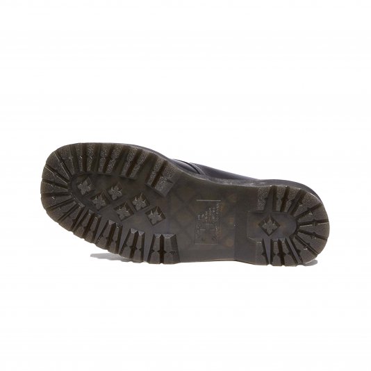 1461 Platform Squared Toe Black Polished Smooth