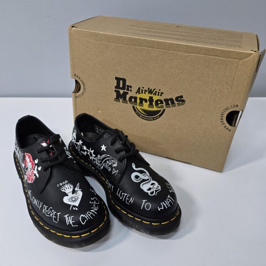 1461 Rebel Black / Multi CUSTOM Chaos Backhand