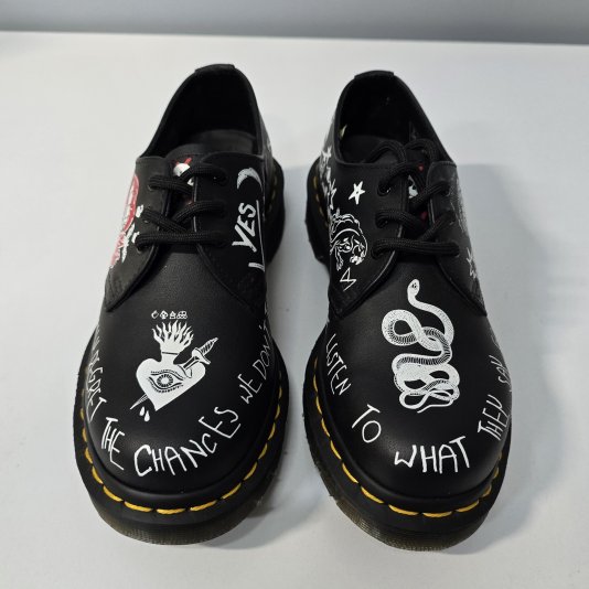 1461 Rebel Black / Multi CUSTOM Chaos Backhand