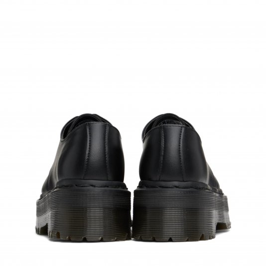1461 Vegan Platform Mono Black Felix Rub Off