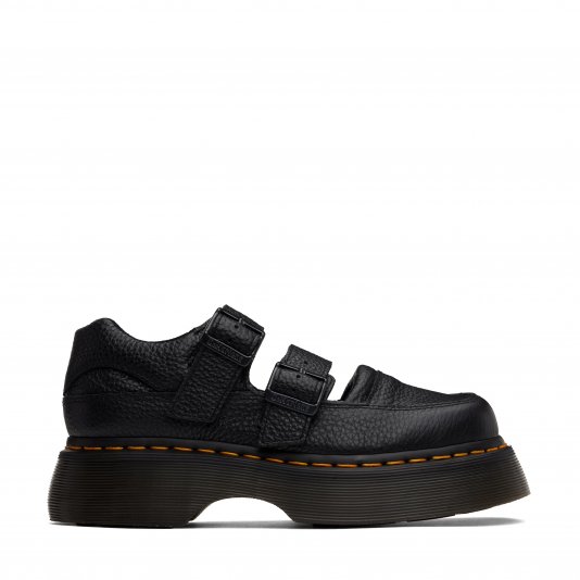 Buzz Mary Jane Black Milled Nappa