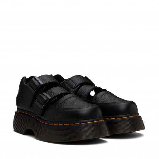 Buzz Mary Jane Black Milled Nappa