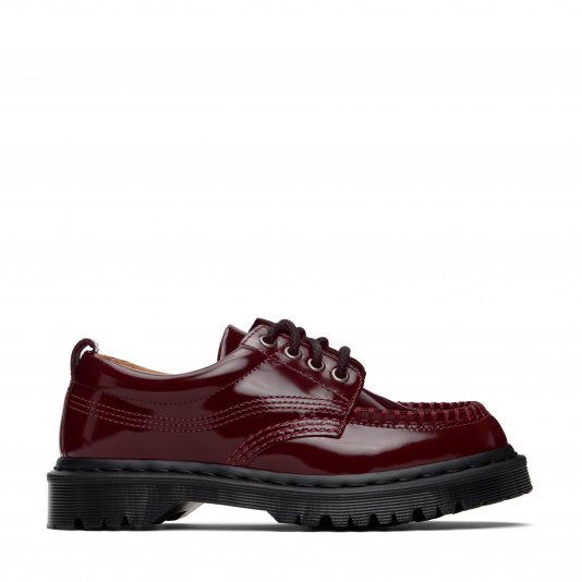 Lowell Moc Toe Cherry Red Laquered