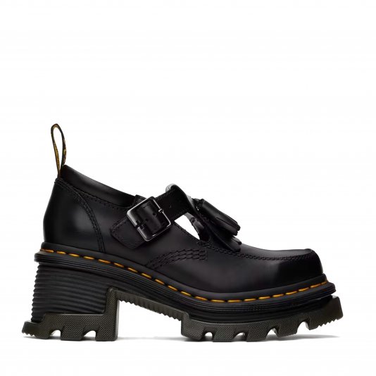 Mary Jane Corran Heeled Black Atlas