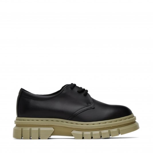 Shoes Rikard Contrast Black Polished Lucido
