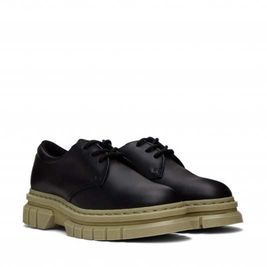 Shoes Rikard Contrast Black Polished Lucido
