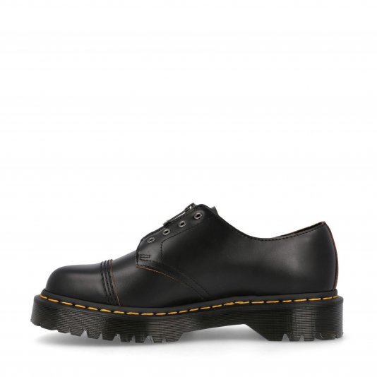 Smiths Bex Zip Laceless Black Vintage Smooth