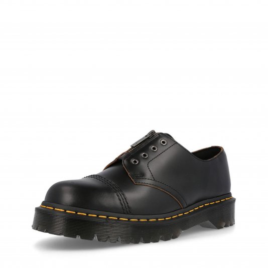 Smiths Bex Zip Laceless Black Vintage Smooth
