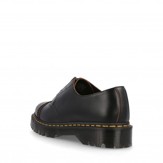 Smiths Bex Zip Laceless Black Vintage Smooth