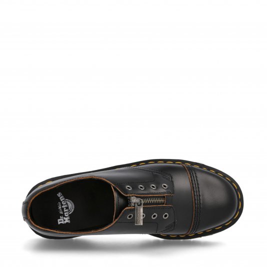 Smiths Bex Zip Laceless Black Vintage Smooth