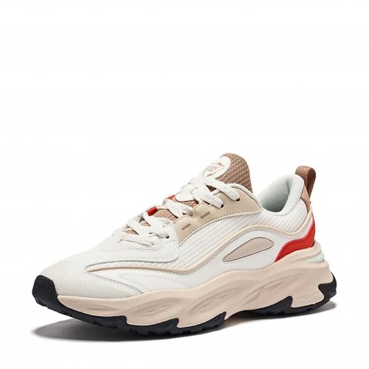 Chidi Off White/Elk Brown/Coral