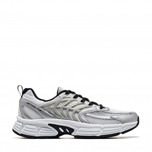 Fishbone Metallic Silver/White/Black