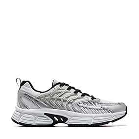 Fishbone Metallic Silver/White/Black