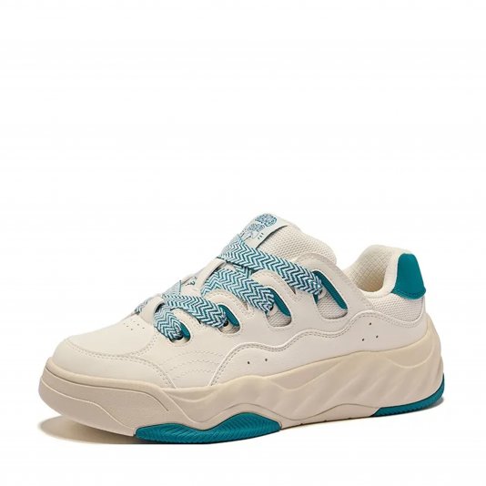 Steamed Buns Cream White/Teal Blue