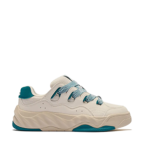 Steamed Buns Cream White/Teal Blue