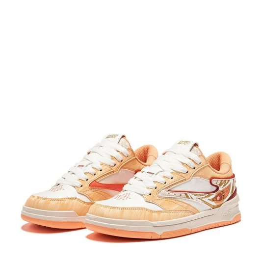 Wushuang 3 White/Persimmon Orange