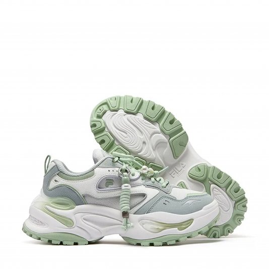 Eva White/Creamy Green