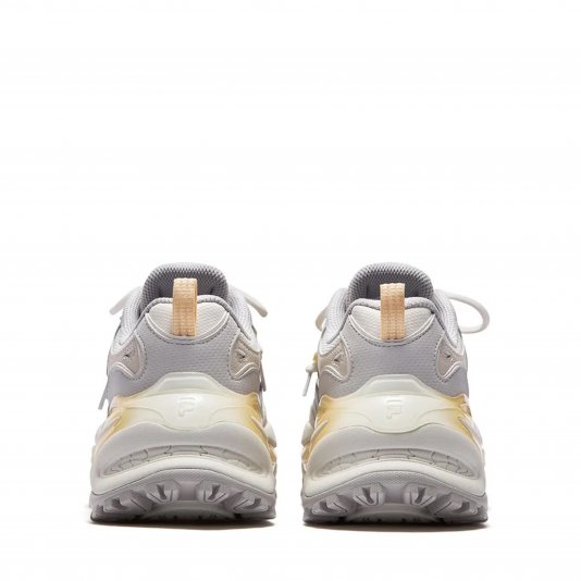 Eva White Agate Gray/Scroll Brown